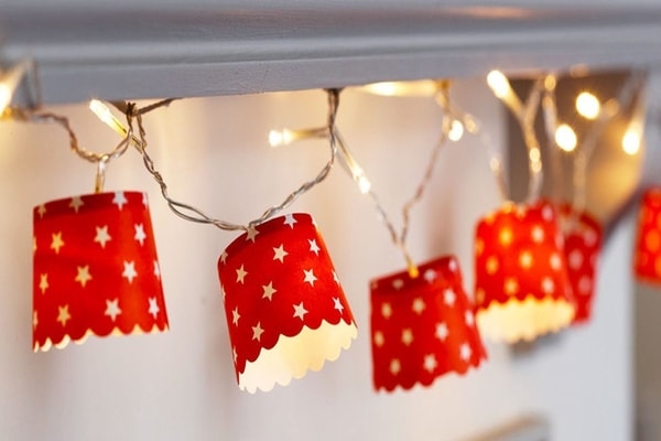 paper cup lights for decoration